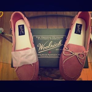 Woolrich “pink” suede loafers (size 9M)